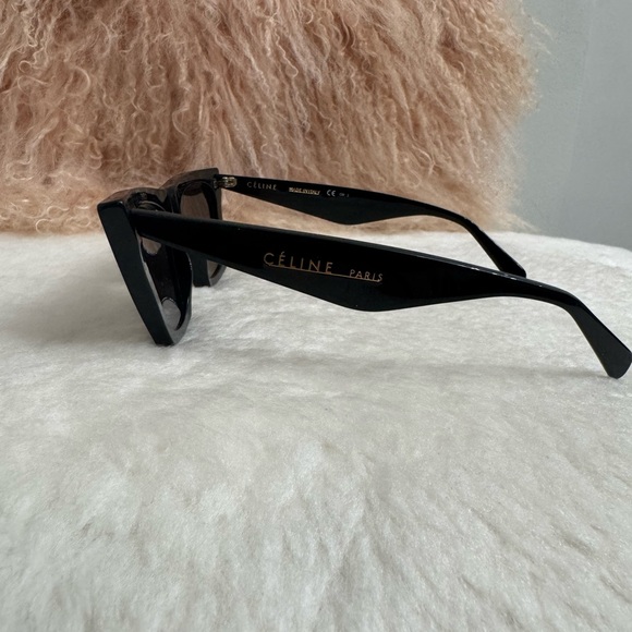 Used AUTHENTIC excellent great condition Céline EDGE all black sunglasses - Picture 11 of 15